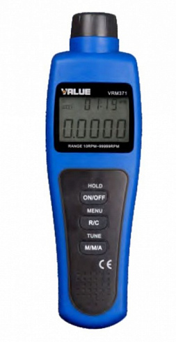 Измеритель скорости вращения VRM371 с ЖК дисплеем. 