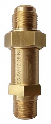 Пред. клапан прямоточный BC-SV-12-28NI 1/2"NPTх5/8 SAE